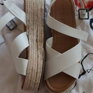 Rock and Candy White Sandals